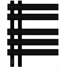 Полотенцесушитель Granula Гамма Квадро 50x60 электрический, терморегулятор справа, черный