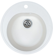 Мойка для кухни GranRus GR-505 50.5x50.5, врезная, белый