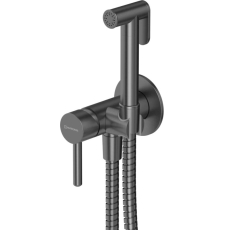 Смеситель с гигиеническим душем Whitecross Y SYSYBI2GM, встраиваемый, оружейная сталь