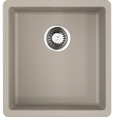 Мойка для кухни Omoikiri Kata 40-U-SA 40x42 4993422, под столешницу, бежевый