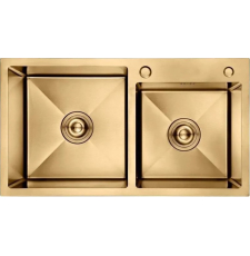 Мойка для кухни Gerhans 78x43 K37843G-S, врезная, PVD золото