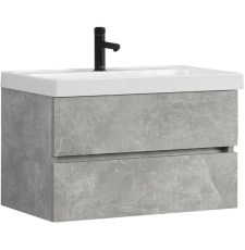Тумба для умывальника Belux Бостон НП 80-02 подвесная, 2 ящ., Бетон Чикаго светло-серый 31