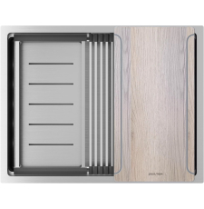 Мойка для кухни Paulmark Next-Multi Sink 58 Uni 58x45 PM785845-BS, под столешницу, брашир. нерж.сталь