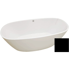 Ванна из искусственного камня Veconi Imperia Black 160x75, отдельностоящая, черный глянцевый