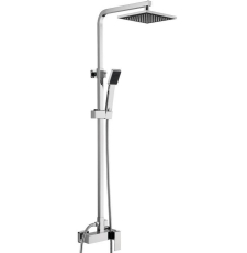 Душевая стойка с тропическим душем Ahti Rauma RM303100 со смесителем, хром