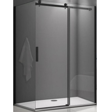 Душевая кабина BAS Good Door Galaxy WTW+SP 160x80 черный ГЛ00029+ГЛ00020