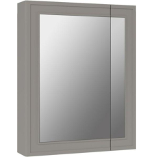 Зеркало-шкаф Garda Stella6_600R 81x59.5, 2дв., правый, св.-антрацит. (серый)