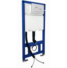 Инсталляция для унитаза Brunnen EIS BE-5104 с кнопкой Silver Drop, хром глянец