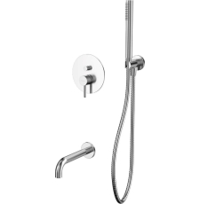Встроенная душевая система Whitecross Y YSET06NIB со смесителем, брашированный никель