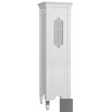 Шкаф-пенал напольный Belux Кастилия П 55, правый, белый/хром 111