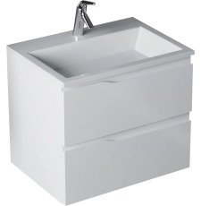Тумба для умывальника Vela Вектор 70П Absolute подвесная, 2в.я., белый, TU27167