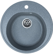 Мойка для кухни GranRus GR-505 50.5x50.5, врезная, темно-серый