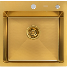 Мойка для кухни Arfeka Eco Ar PVD Nano Decor 50x50, врезная, gold