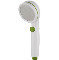 Душевая лейка Ledeme L17P с кнопкой, белый/зеленый