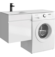 Тумба под стиральную машину Aqwella Duet 115 для умывальника, подвесная, 1 ящ., левая, белый