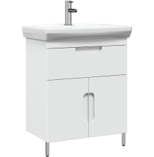 Тумба для умывальника Belux Мадейра Н 65-01 напольная, 2 дв., 1 ящ., белый глянцевый 1