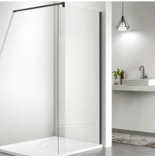Душевая перегородка Adema Реген Walk-In 90x195 блэк, прозр. easy clean\черный Душевая перегородка Adema Реген Walk-In 90x195 блэк, прозр. easy clean\черный