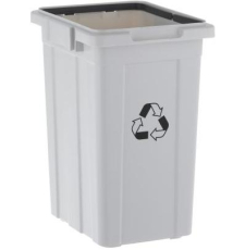 Мусорное ведро Merida KJS704 для раздельного сбора отходов, 33 л, серый