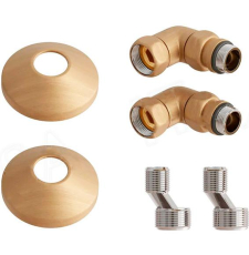 Угловое соединение 1"х3/4" г/ш Terminus 4670078522337 со сгоном, матовое золото PVD (пара)