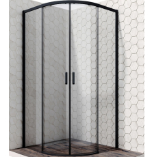 Душевая кабина Ambassador Queen Black 90x90, сегмент, прозр./черн. Душевая кабина Ambassador Queen Black 90x90, сегмент, прозр./черн.