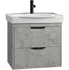 Тумба для умывальника Belux Бристоль НП 65-02 подвесная, 2 ящ., Бетон светлый 164