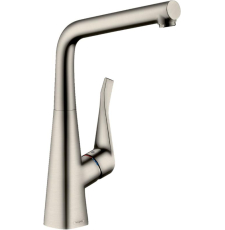 Смеситель для кухни Hansgrohe Metris M71 320 14822800 1jet, сталь Смеситель для кухни Hansgrohe Metris M71 320 14822800 1jet, сталь