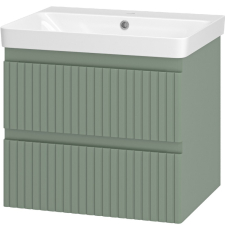 Тумба для умывальника Brevita Victory 60, подвесная, 2 ящ., матов. зеленый