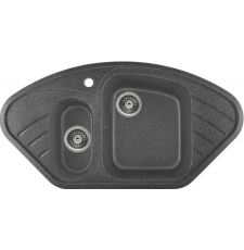 Мойка для кухни Gerhans E02 94x50, врезная, угловая, графит 24