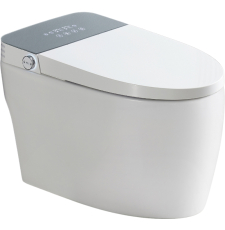 Умный электронный унитаз Roxen Smart Turbo приставной, с псевдобиде, с крышкой микролифт слим, белый