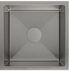 Мойка для кухни Roxen Uno 44x44, под столешницу, с рол-матом, дозатором, сатин