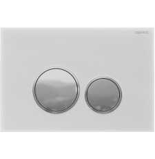 Кнопка Burke Тип 06 106.WH.1, белое стекло\хром глянец