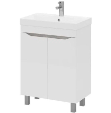 Тумба для умывальника Volna Lake 70.2D напольная, 2 дв., белый глянец, tnLAKE70.2D-01