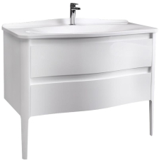 Тумба для умывальника Belux Анжело Н 110-02 напольная, белый мат. 18