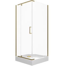 Душевая кабина Triton Терра Голд А1 90x90 с поддоном, кв., прозр.\золото, Щ0000073931