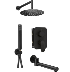 Встроенная душевая система Deante Nero N11_M, 3 функции, черный
