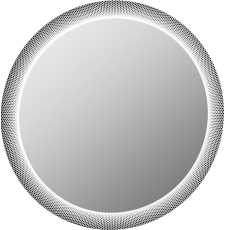 Зеркало Belux Тиволи В 65 65x65 с подсветкой, белый глянцевый 1