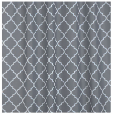Текстильная шторка для ванны Bisk Txt Orient 180x200 06854, серый