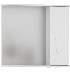 Зеркало-шкаф Volna Adel 80x70 с подсветкой, 1 дв., правое, белый глянец, zsADEL80.R-01