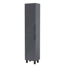 Шкаф-пенал Volna Geometry 40 напольный, 2 дв., графит, pnGEOMETRY40-07