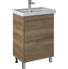 Тумба с умывальником Briz Риччи Т8-60 Фостер напольная, 2 ящ., дуб веллингтон табак