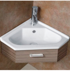 Раковина Gid N9068b 41 врезная, угловая, белый