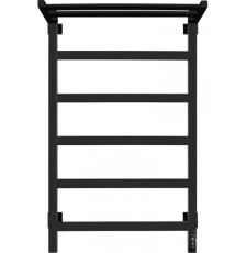 Полотенцесушитель Granula Квадро 50x80 с полкой, электрический, терморегулятор, черный