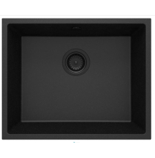 Мойка для кухни Deante Corda ZQA G10C 54x44 под столешницу, графитовый металлик