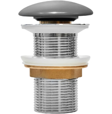 Донный клапан Iddis Optima Home OPHGM00i88 без перелива, клик-клак, серый матовый