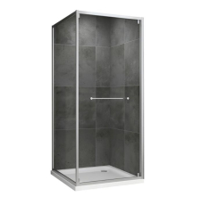 Душевая кабина Abber Schwarzer Diamant 90x90, прозр./хром