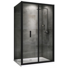 Душевая кабина Abber Sonnenstrand 120x80, прозр./черн. складная