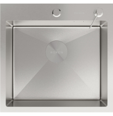 Мойка для кухни Roxen Simple 50x48, врезная, с коландером, дозатором, текстура песок, сатин