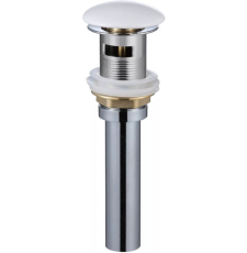 Донный клапан Gid Wh100-1 с переливом, белый Донный клапан Gid Wh100-1 с переливом, белый