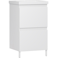 Тумба для умывальника Belux Эридан Н 50-02 напольная, 2 ящ., белый глянцевый 1