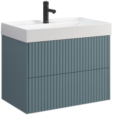 Тумба для умывальника Belux Сиртаки НП 70-02 подвесная, 2 ящ., голубой малахит матовый 179